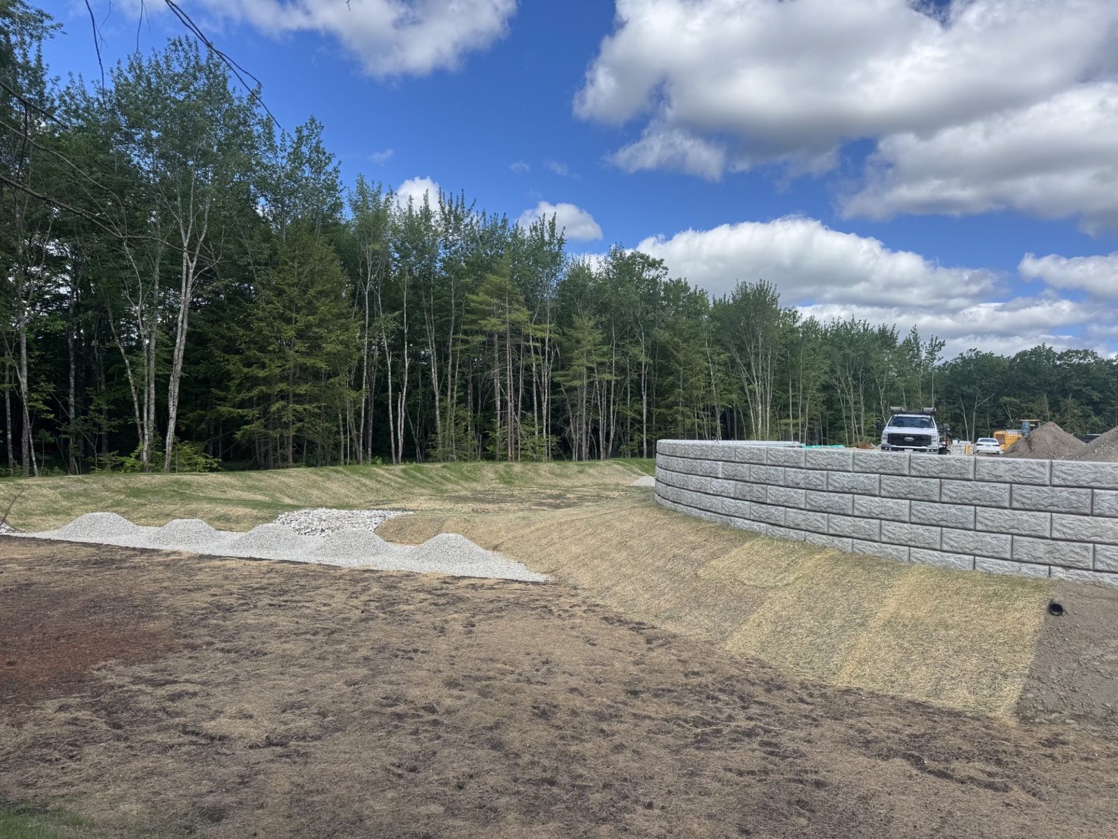 Commercial Sites: Woods crew and equipment on the job