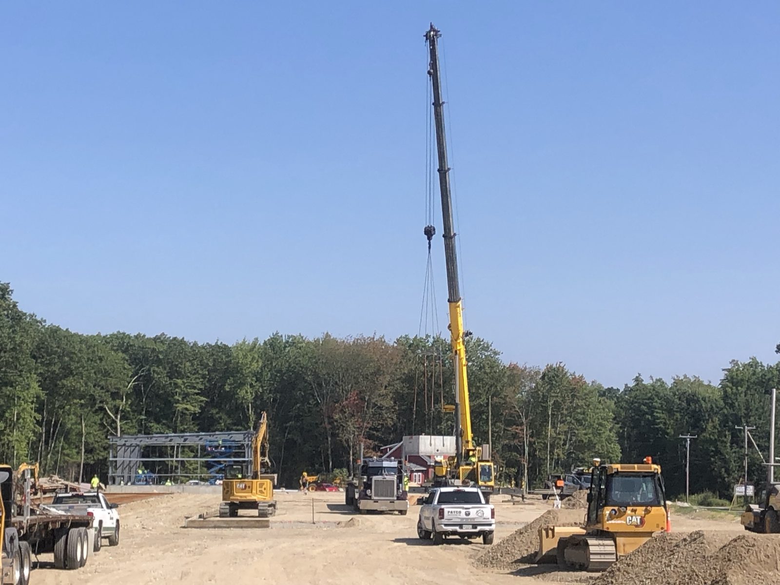 Commercial Sites: Woods crew and equipment on the job