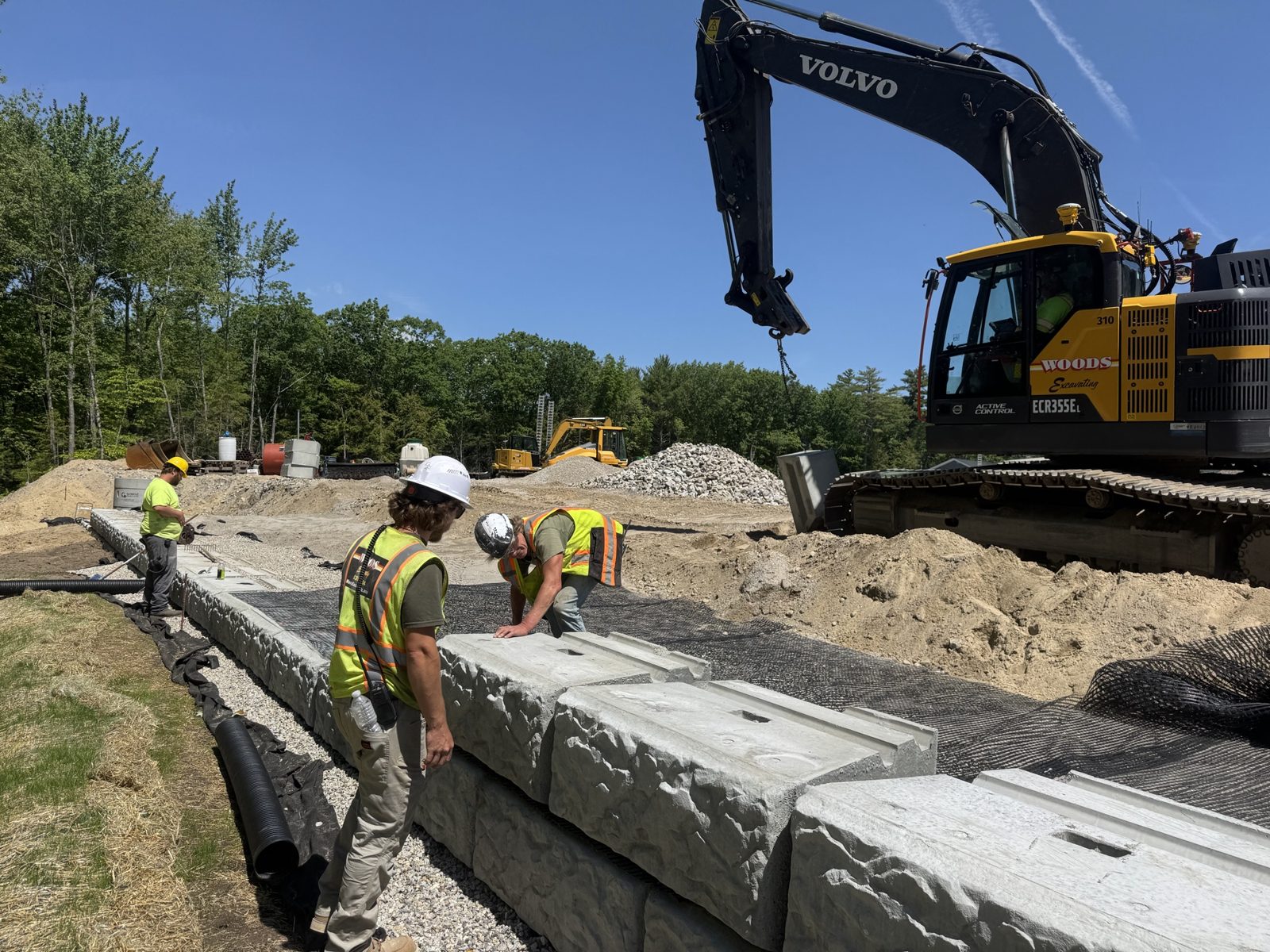 Commercial Sites: Woods crew and equipment on the job
