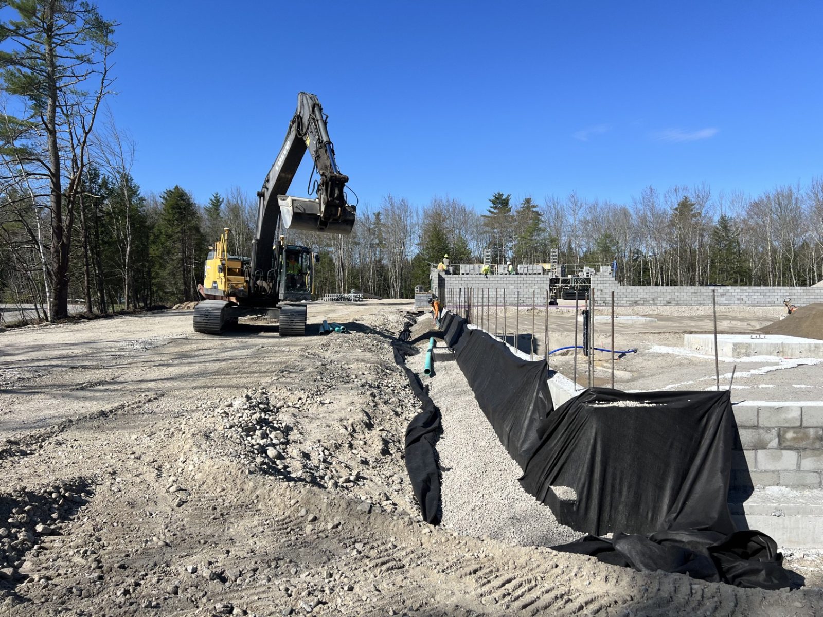 Commercial Sites: Woods crew and equipment on the job