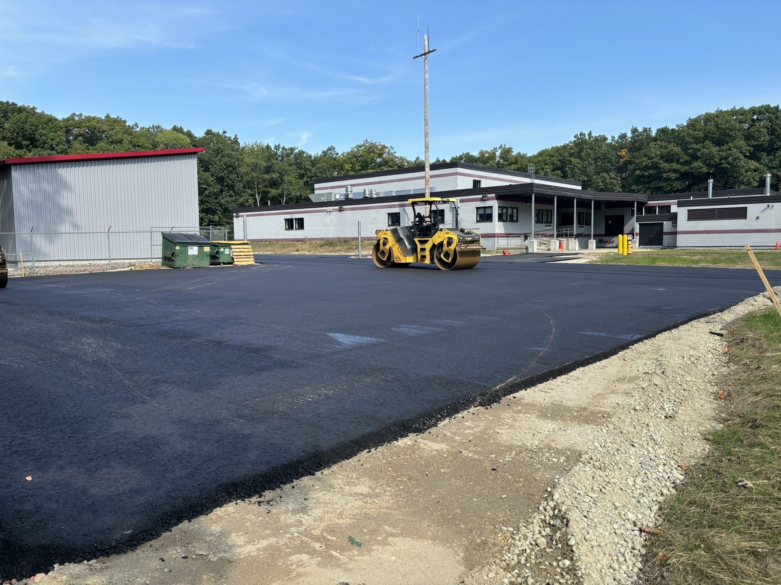 Schools & Public Buildings: Woods crew and equipment on the job