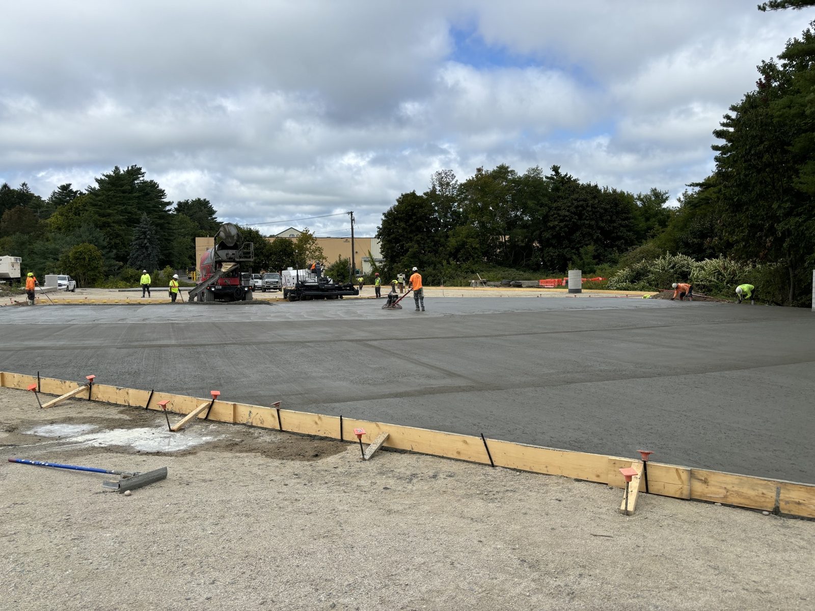 Schools & Public Buildings: Woods crew and equipment on the job