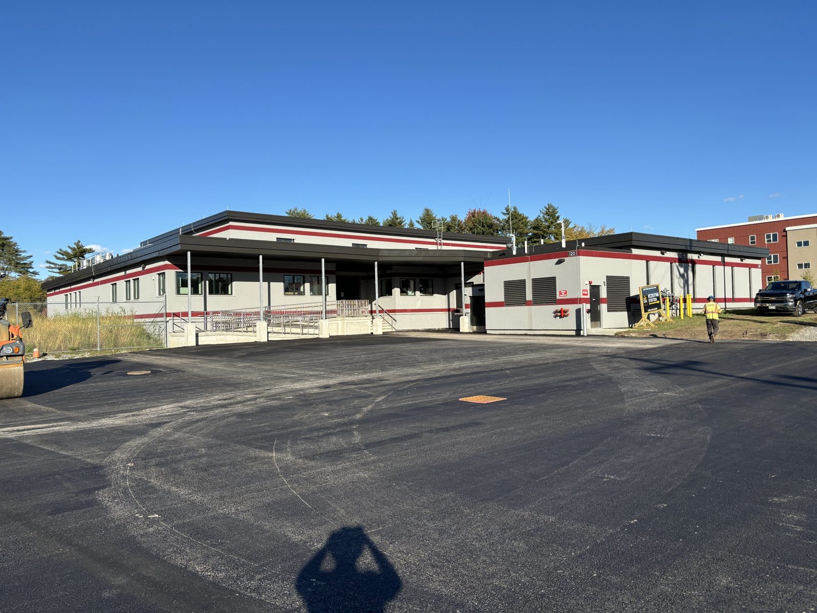 Schools & Public Buildings: Woods crew and equipment on the job