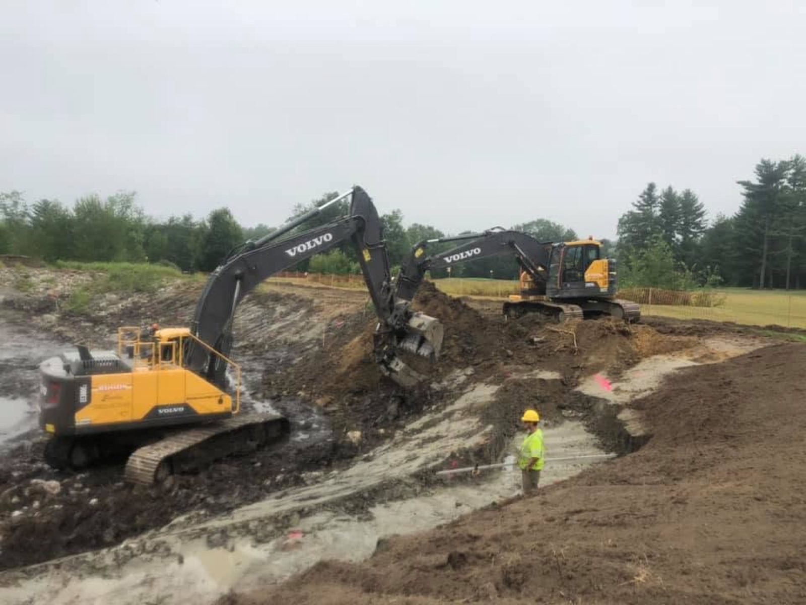 Storm Water: Woods crew and equipment on the job