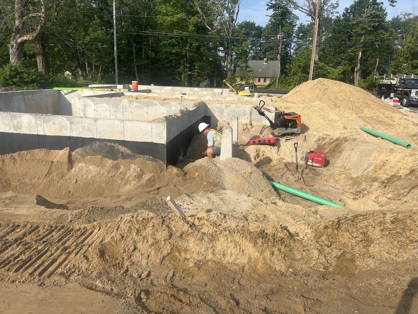 Subdivisions: Woods crew and equipment on the job
